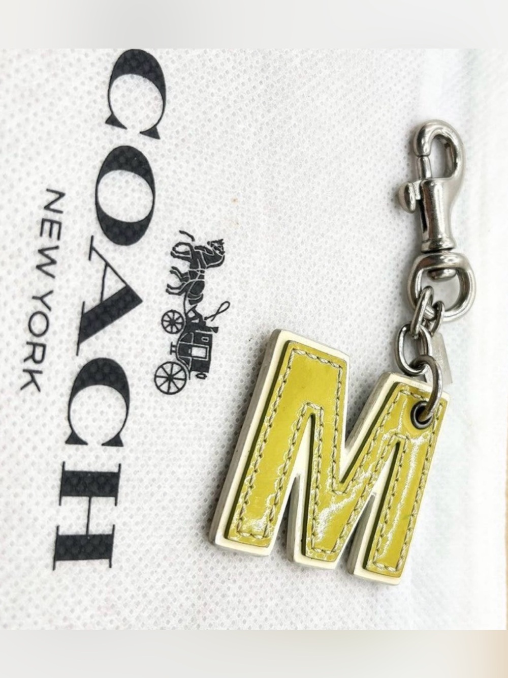 Coach Y2K Initial M Charm EUC